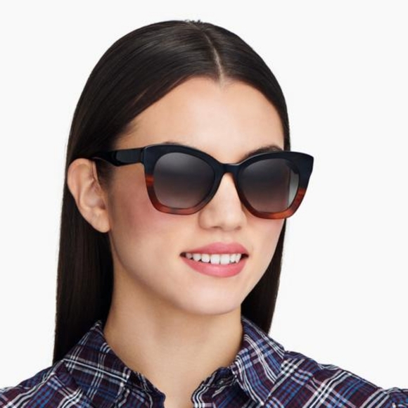 Warby Parker "Augusta" Wide Brown Sunglasses - Picture 1 of 5